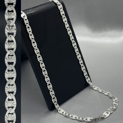 #CAD161 - Cadena Gucci Celeste Plata - 080 - 4 mm - A10/7.3