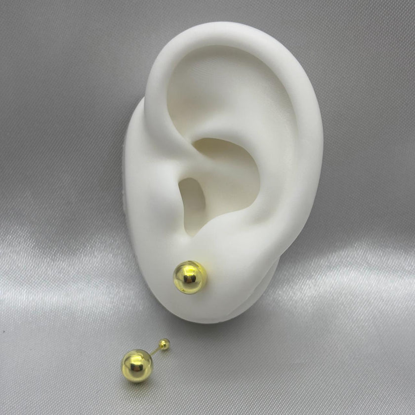 #B10163 - Broquel De Bola (Dormilona) De Oro10K - L126/ - L525/