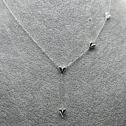 #G118 - Gargantilla Colgante 4 Corazones - C14/3.5