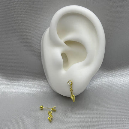 #B10118 - Broquel Rayo Colgante Oro 10k - L305/