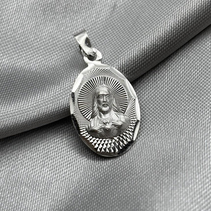 #D297 - Dije Oval Jesús/Sagrado Corazón - A07/1.9