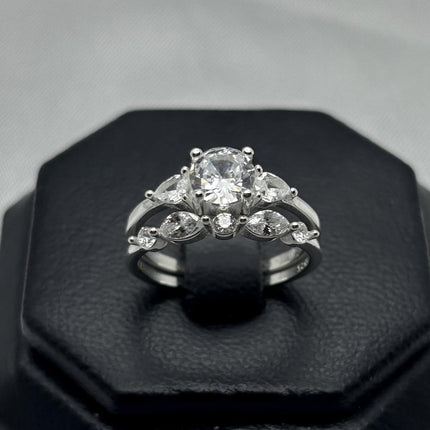 #AD201 - Alianza Con Piedra Zirconia Plata - C14/3.5