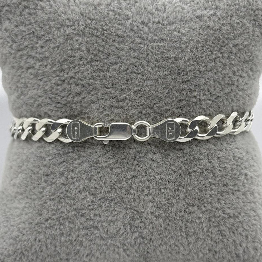 #ESC126 - Esclava Barbada Plata - 150 - 6 mm - A06/11