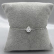 #PA316 - Pulsera Con Piedra Zirconia De Gota Plata - A18/1.5