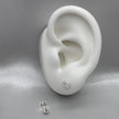 #BR240 - Broquel Circular Con Zirconia Plata - B17/1.1