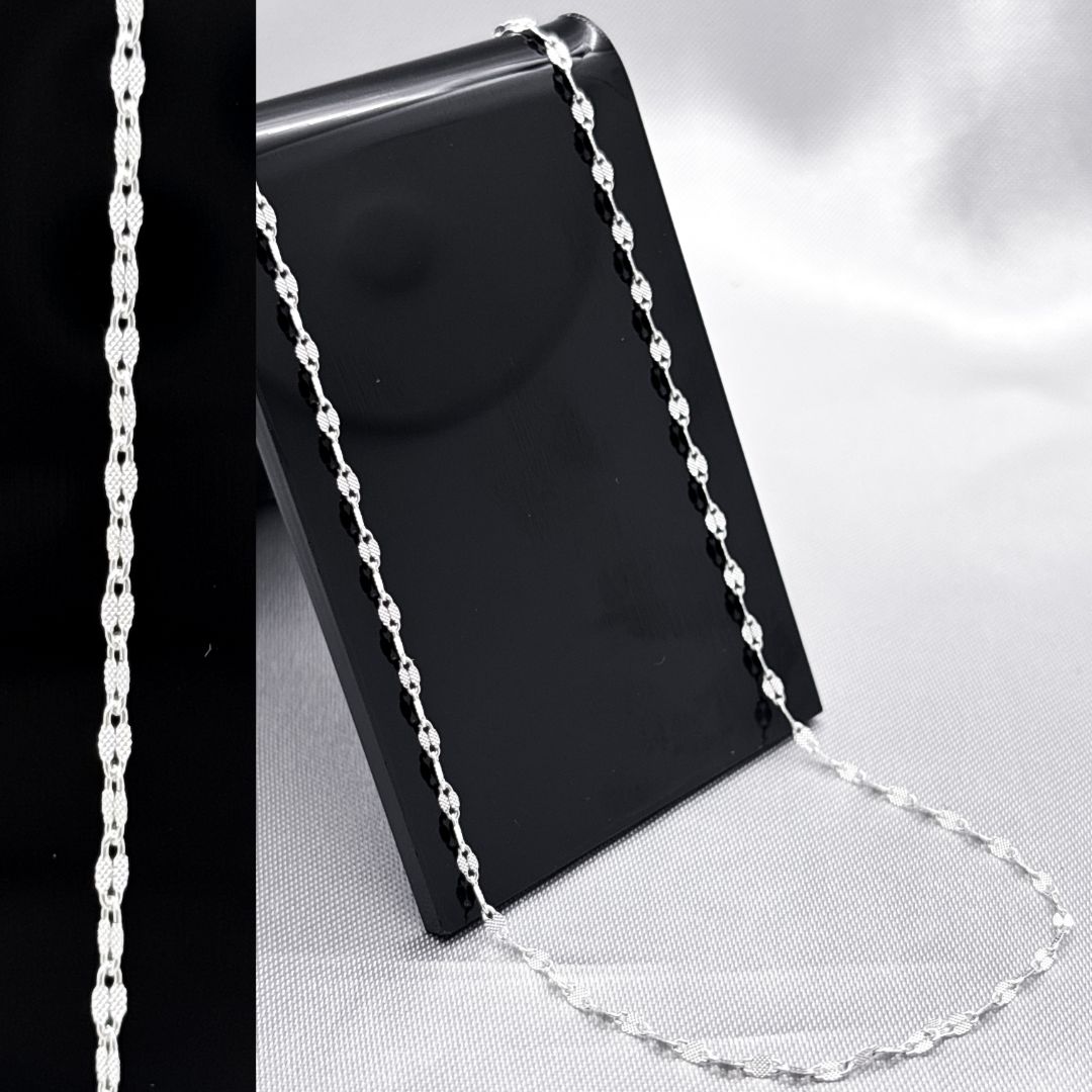 #CAD273 - Cadena Chival Arenosa Plata - 1.5 mm - A21/1.0