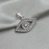#D469 - Dije Ojo Turco Con Zirconia Plata - A09/2.1