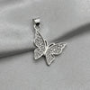 #D451 - Dije Mariposa Con Piedra Zirconia Plata - A09/2.1