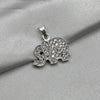 #D437 - Dije De Elefante Con Piedra Zirconia Plata - A09/2.7