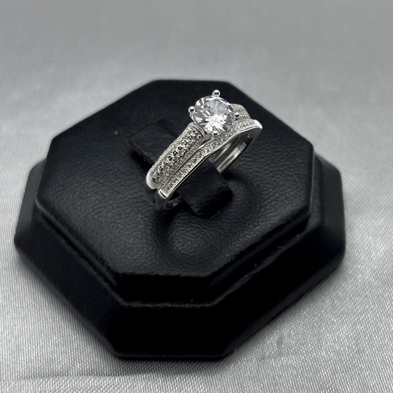 #AL119 - Alianza Con Piedra Zirconias Plata - PU4.7