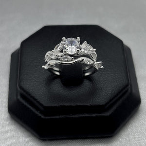 #AL139 - Alianza Cruzada Ramas Con Zirconia Plata - C14/4.3