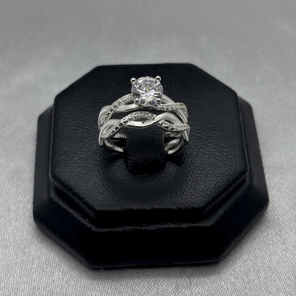 #AL137 - Alianza Cruzada Con Zirconia Plata - C14/4.8