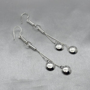 #AR111 - Arete Colgante Círculos Plata - F5.0