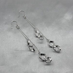 #AR222 - Arete Lazo Colgante Plata - F6.6