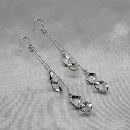 #AR222 - Arete Lazo Colgante Plata - A13/6.6