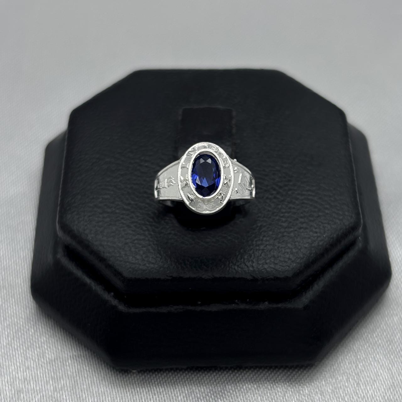 #AD314 - Anillo Graduación Kinder Con Zirconia Plata - A13/1.4