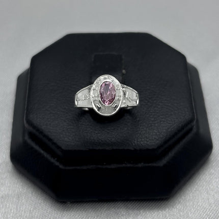 #AD314 - Anillo Graduación Kinder Con Zirconia Plata - A13/1.4