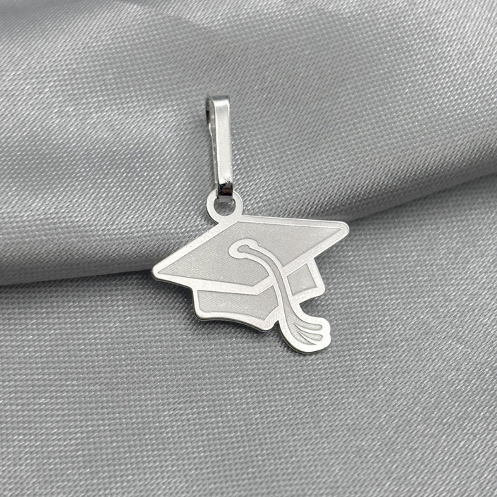 #D581 - Dije Birrete Graduación Plata - LL0.8