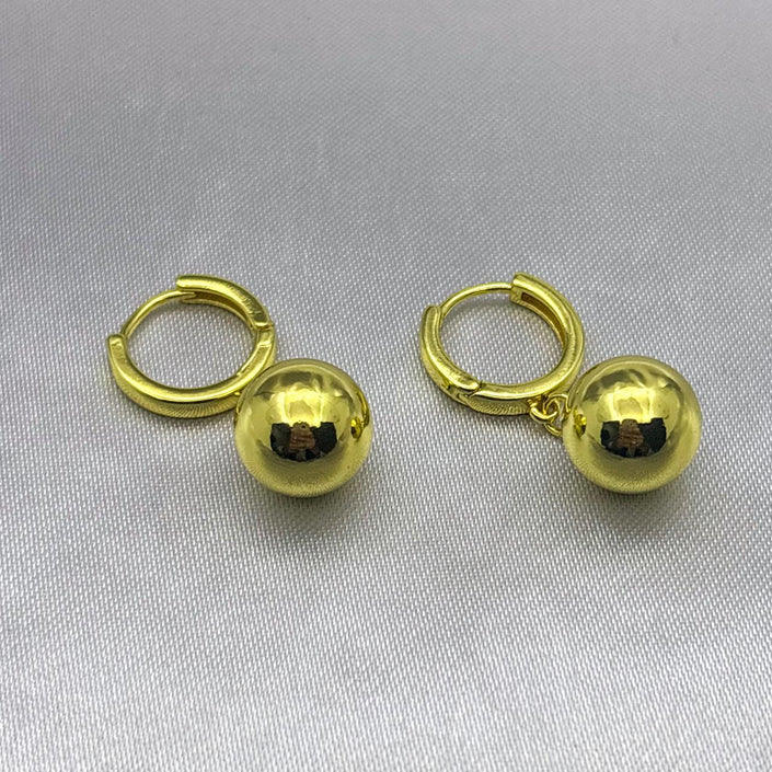 #HOL154 - Huggies Esfera Oro Laminado 18K - LA050/