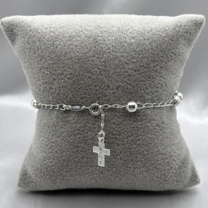 #MR137 - Misterio De Jesús Láser Y Liso Plata - 5 mm - B07/4.6