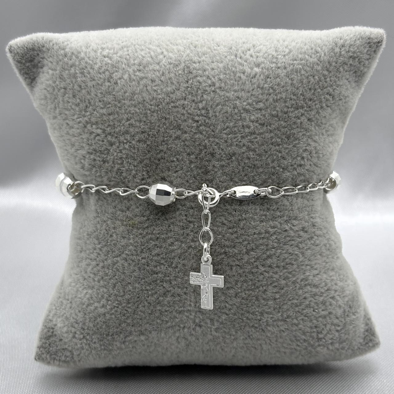 #MR144 - Misterio De Jesús Diamantada Plata - 6 mm - B08/5.4