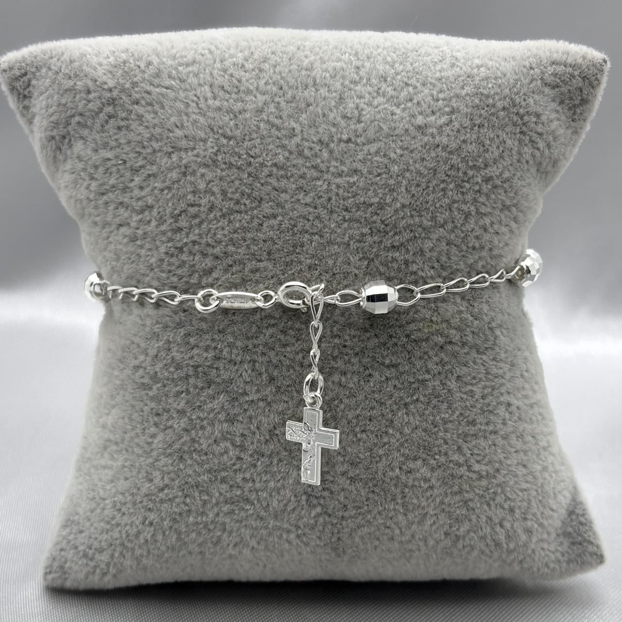 #MR102 - Misterio De Jesús Diamantada Plata - 5 mm - B08/4.5