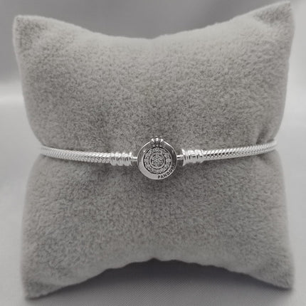 #PP110 - Pulsera Para Charms Con Zirconia Plata - C06/13.8