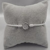 #PP110 - Pulsera Para Charms Con Zirconia Plata - C06/13.8