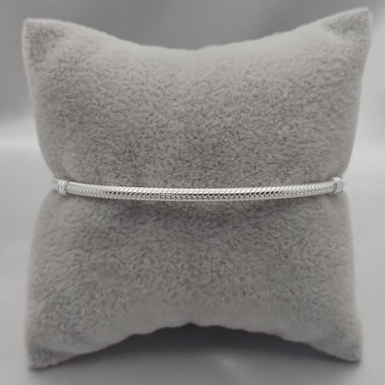 #PP110 - Pulsera Para Charms Con Zirconia Plata - C06/13.8