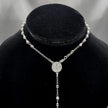 #MR131 - Rosario De San Benito Diamantada Plata - 3 mm - A09/7.7