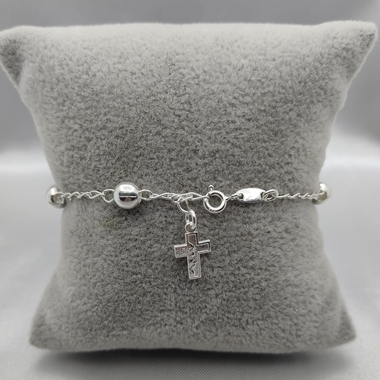 #MR132 - Misterio De Jesús Liso Plata - 6 mm - B06/5.9