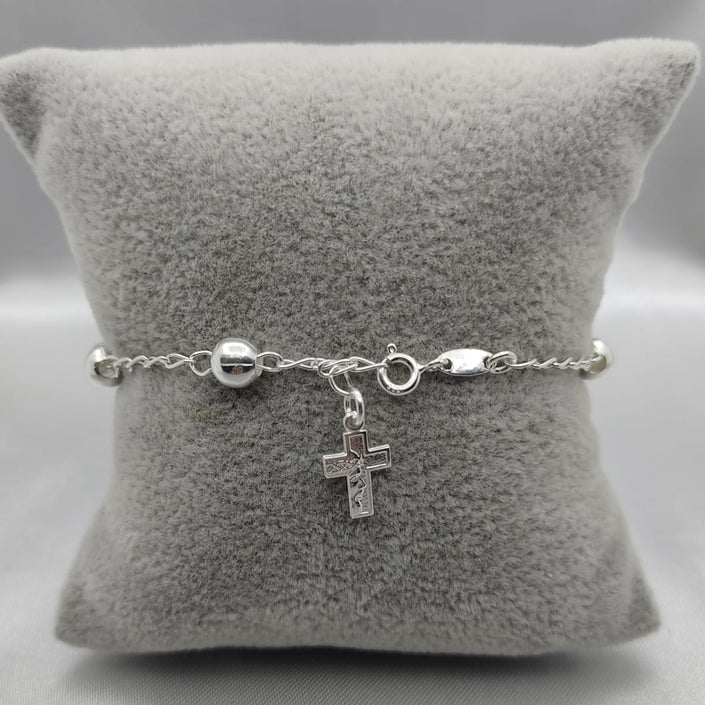 #MR132 - Misterio De Jesús Liso Plata - 6 mm - B06/5.9