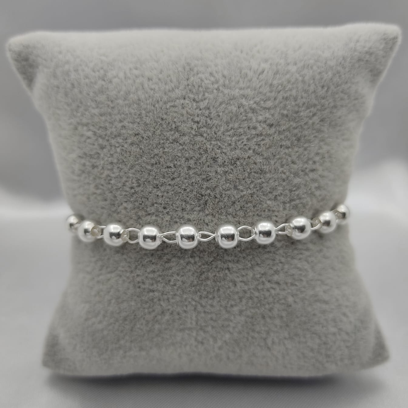 #MR113 - Misterio De Jesús Liso Plata - 5 mm - B06/4.5