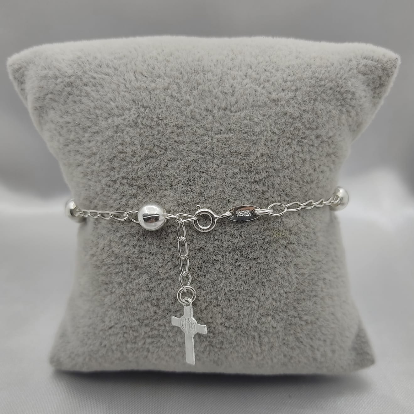 #MR143 - Misterio De San Benito Liso Plata - 6 mm - B06/5.8