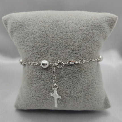 #MR143 - Misterio De San Benito Liso Plata - 6 mm - B06/5.8