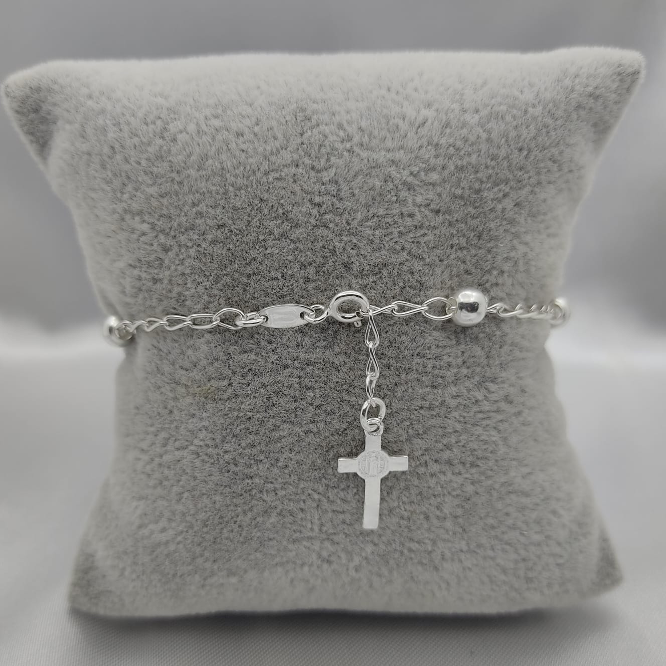 #MR109 - Misterio De San Benito Liso Plata - 5 mm - B06/4.4