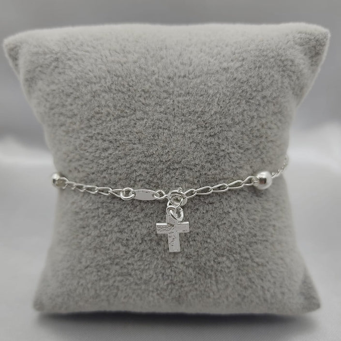 #MR113 - Misterio De Jesús Liso Plata - 5 mm - B06/4.5