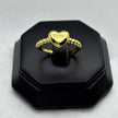 #AOL141 - Anillo Ajustable Corazón Oro Laminado 18K - LA030/