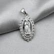 #D153 - Dije Virgen De Guadalupe Con Zirconia Plata - A09/4.2