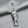 #D152 - Dije San Judas Tadeo Zirconia Plata - A09/12.0