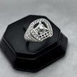 #AC167 - Anillo Caballero Herradura Y Caballo Con Zirconia Plata - A09/6.0