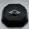 #AD108 - Anillo Corazón Con Zirconias Plata - F1.6
