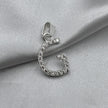 #D459 - Dije Letra Con Zirconia Plata - B09/1.3