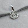 #D466 - Dije Ojo Turco Con Zirconia Plata - B10/1.5