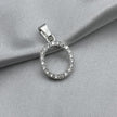 #D459 - Dije Letra Con Zirconia Plata - B09/1.3