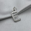 #D459 - Dije Letra Con Zirconia Plata - B09/1.3