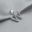 #D459 - Dije Letra Con Zirconia Plata - B09/1.3