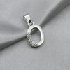 #D561 - Dije Letras Con Zirconia Plata- B09/1.5