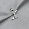 #D561 - Dije Letras Con Zirconia Plata- B09/1.5