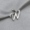 #D561 - Dije Letras Con Zirconia Plata- B09/1.5